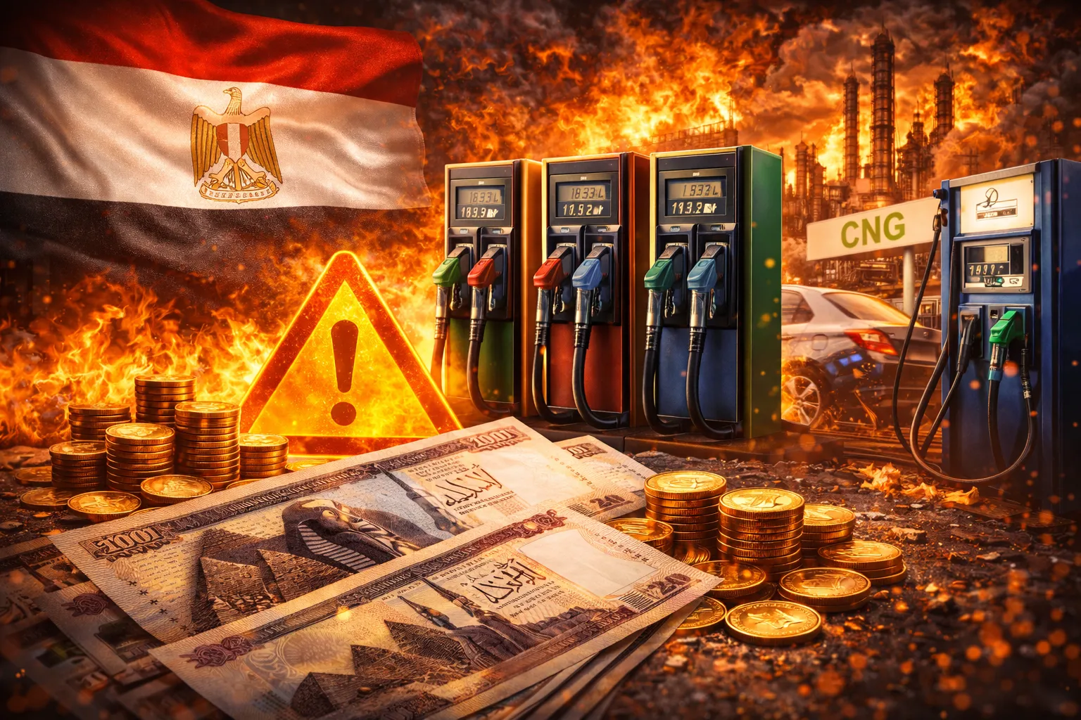 رفع أسعار الوقود في مصر يشمل البنزين والسولار وغاز تموين السيارات